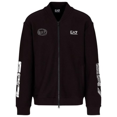 блуза,мъжки,пуловери,ea7,emporio,armani,7m000314,af13527,full,zip,sweatshirt,black