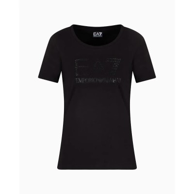 тениска,дамски,тениски,ea7,emporio,armani,7w000094,af10373,short,sleeve,t,shirt,black