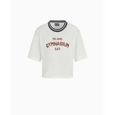 тениска,дамски,тениски,ea7,emporio,armani,7w000148,af13243,short,sleeve,t,shirt,white
