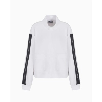 блуза,дамски,блузи,ea7,emporio,armani,7w000171,af12643,full,zip,sweatshirt,white