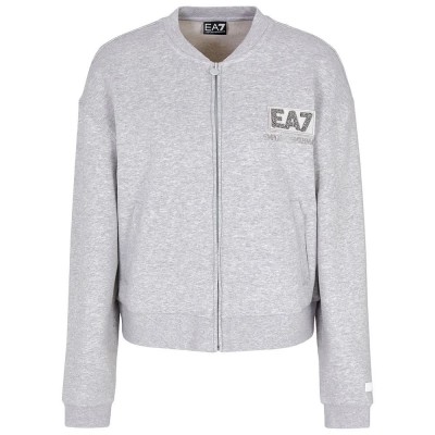 блуза,дамски,блузи,ea7,emporio,armani,7w000178,af12473,full,zip,sweatshirt,grey