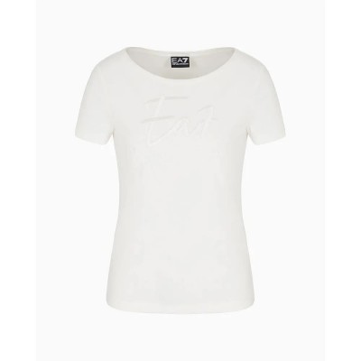 тениска,дамски,тениски,ea7,emporio,armani,7w000184,af10373,short,sleeve,t,shirt,white