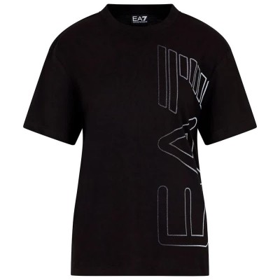тениска,дамски,тениски,ea7,emporio,armani,7w000185,af10201,short,sleeve,t,shirt,black
