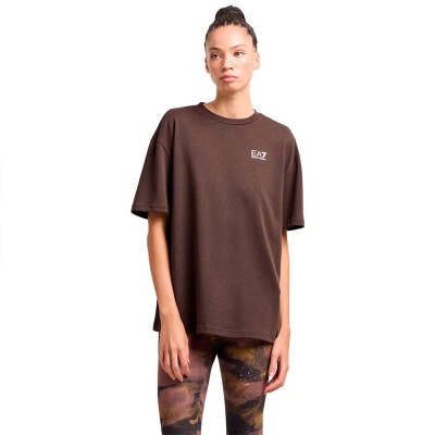 тениска,дамски,тениски,ea7,emporio,armani,7w000256,af13275,short,sleeve,t,shirt,brown