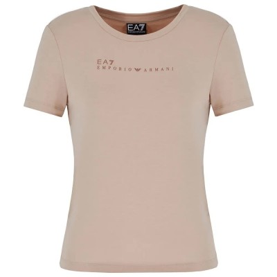 тениска,дамски,тениски,ea7,emporio,armani,7w000274,af12945,short,sleeve,t,shirt,brown,(beige)