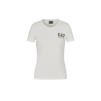 тениска,дамски,тениски,ea7,emporio,armani,7w000492,af10373,short,sleeve,t,shirt,white