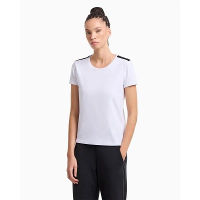 тениска,дамски,тениски,ea7,emporio,armani,7w000497,af14880,short,sleeve,t,shirt,white