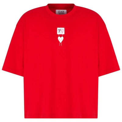 тениска,мъжки,тениски,ea7,emporio,armani,7x000038,af13243,short,sleeve,t,shirt,red