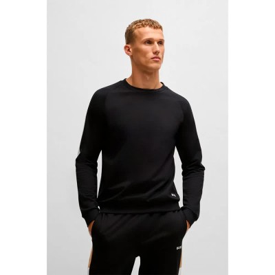 блуза,мъжки,пуловери,boss,iconic,10269546,01,sweatshirt,black
