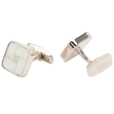 бижутерия,boss,mosaic,10250792,01,cufflinks,natural,(golden)