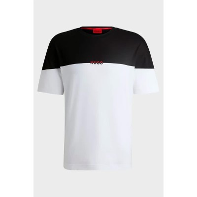 тениска,мъжки,пижами,hugo,amsterdam,10253443,01,short,sleeve,pyjama,t,shirt,white