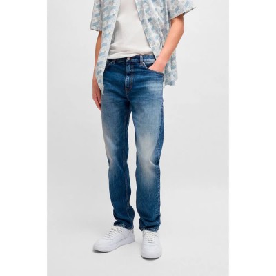 дънки,мъжки,панталони,hugo,708,10271026,01,jeans,blue