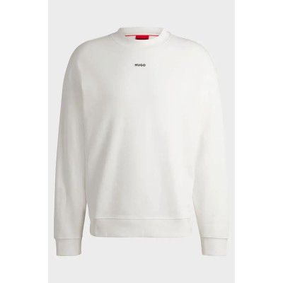 блуза,мъжки,пуловери,hugo,dapo,10249110,01,red,sweatshirt,white,(natural)