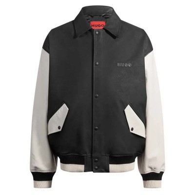 яке,мъжки,якета,hugo,limer,10269382,01,leather,jacket,black,(grey)