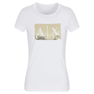 тениска,дамски,тениски,armani,exchange,8nytdly,j73zm,short,sleeve,t,shirt,white