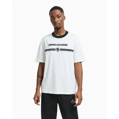 тениска,мъжки,тениски,armani,exchange,xm000274a,f12308u,short,sleeve,t,shirt,white