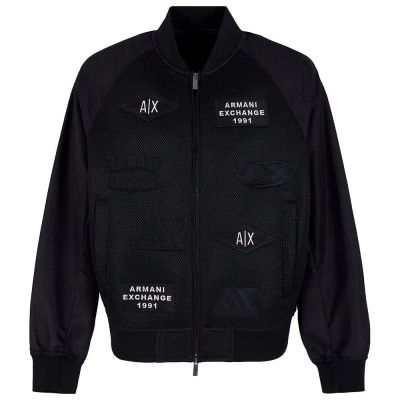 яке,мъжки,якета,armani,exchange,xm000388a,f13130u,bomber,jacket,black