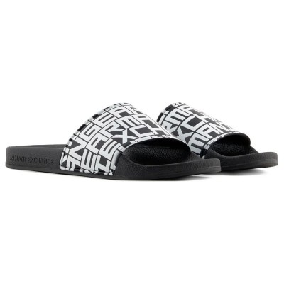 мъжки,джапанки,и,чехли,armani,exchange,xup004,xv679,slides,black