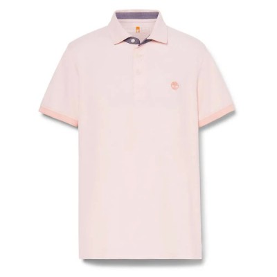 мъжки,блузи,с,яка,timberland,baboosic,brook,oxford,short,sleeve,polo,tropical,peach,(pink)