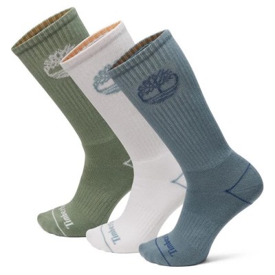 чорапи,мъжки,чорапи,timberland,bowden,fc,tree,logo,crew,socks,3,units,green,bay,(multicolor)