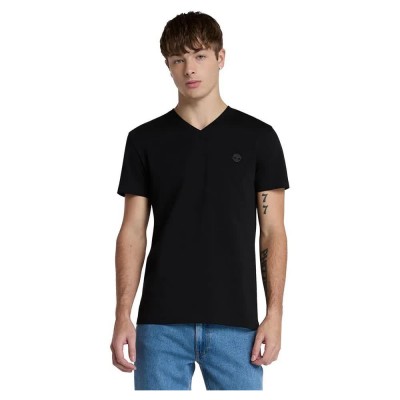 тениска,мъжки,тениски,timberland,dunstan,river,v,neck,short,sleeve,t,shirt,black,pavement,(black)