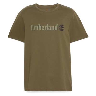тениска,мъжки,тениски,timberland,kennebec,river,linear,logo,short,sleeve,t,shirt,leaf,green,(brown)
