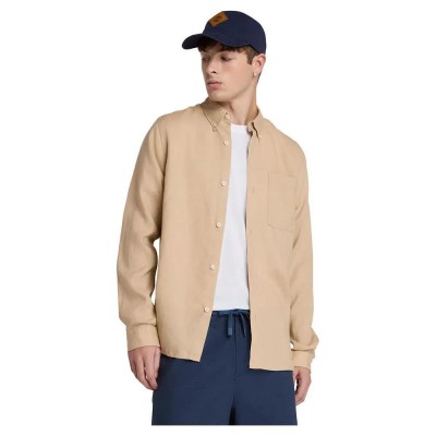 риза,с,дълъг,ръкав,мъжки,ризи,timberland,mill,brook,linen,chest,pocket,long,sleeve,shirt,safari,(beige)