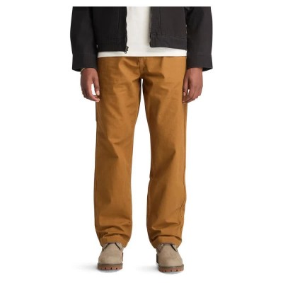 панталони,мъжки,панталони,timberland,rindge,washed,canvas,carpenter,pants,dark,wheat,boot,(brown)