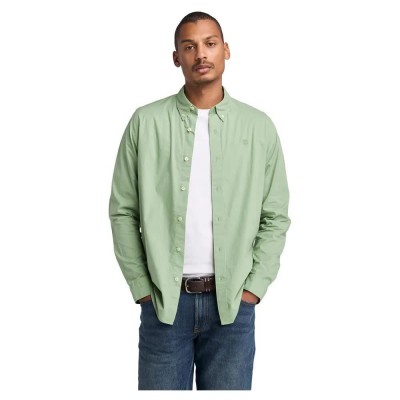 риза,с,дълъг,ръкав,мъжки,ризи,timberland,stretch,poplin,long,sleeve,shirt,green,bay,(green)