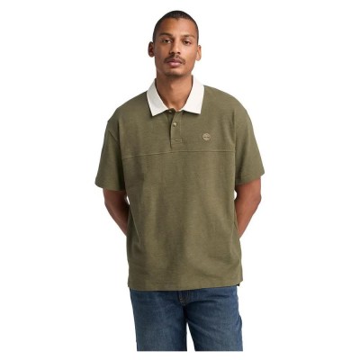 мъжки,блузи,с,яка,timberland,textured,short,sleeve,polo,leaf,green,(green)