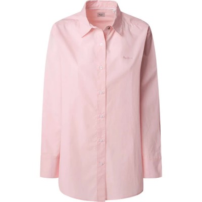 риза,с,дълъг,ръкав,дамски,блузи,дамски,ризи,pepe,jeans,agnes,long,sleeve,shirt,pink,(soft,pink)