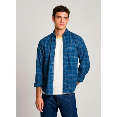 риза,с,дълъг,ръкав,дамски,ризи,мъжки,ризи,pepe,jeans,alan,long,sleeve,shirt,blue,(sterling,blue)