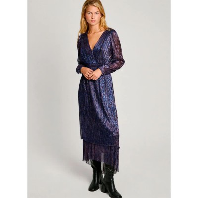 рокля,дамски,поли,и,рокли,pepe,jeans,althea,long,sleeve,long,dress,blue