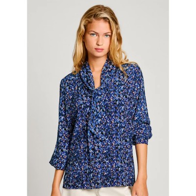 дамски,блузи,pepe,jeans,arisa,3,4,sleeve,blouse,blue,(klein,blue)