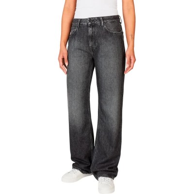 дамски,панталони,pepe,jeans,nicky,loose,straight,fit,low,waist,jeans,grey