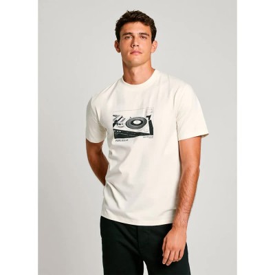 тениска,мъжки,тениски,дамски,тениски,pepe,jeans,perry,short,sleeve,t,shirt,white,(antique,white)