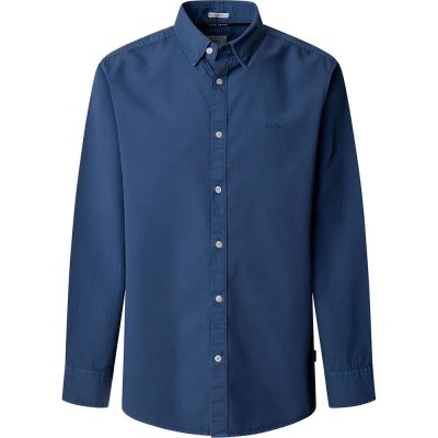риза,с,дълъг,ръкав,мъжки,ризи,pepe,jeans,phil,long,sleeve,shirt,blue