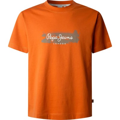 тениска,мъжки,тениски,pepe,jeans,picthon,short,sleeve,t,shirt,sundown,orange,(orange)