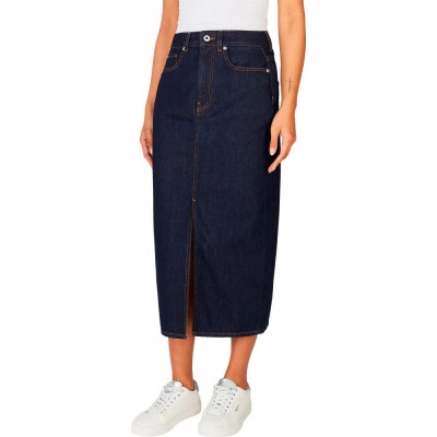 пола,дамски,поли,и,рокли,pepe,jeans,pl901186,midi,denim,skirt,denim,ab2,(blue)