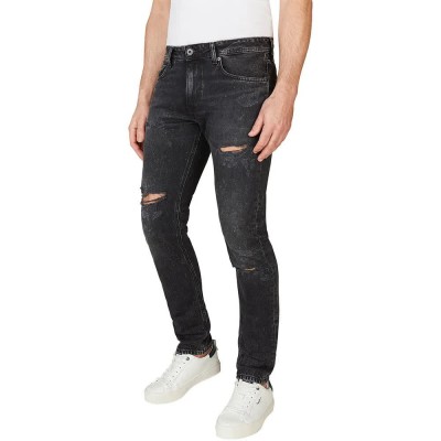 мъжки,панталони,pepe,jeans,pm207390,tapered,fit,jeans,denim,xh8,(black)