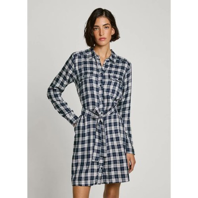 рокля,дамски,поли,и,рокли,pepe,jeans,polys,long,sleeve,short,dress,dulwich,blue,(blue)