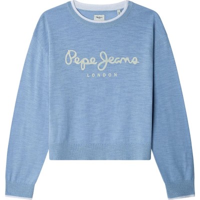 блуза,детски,блузи,pepe,jeans,shaila,sweater,blue,(azzurro,blue)