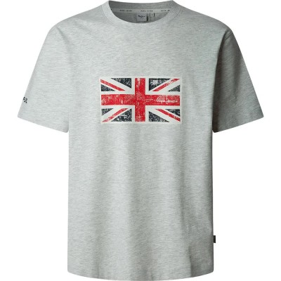 тениска,мъжки,тениски,pepe,jeans,union,short,sleeve,t,shirt,grey,(light,grey,marl)