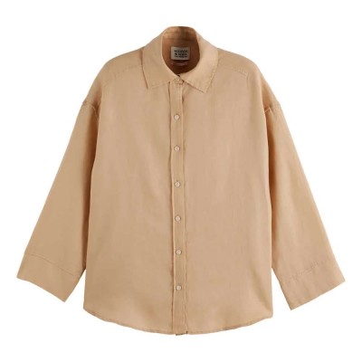 риза,с,къс,ръкав,дамски,блузи,дамски,ризи,scotch,&,soda,u9a00626t,short,sleeve,shirt,beige