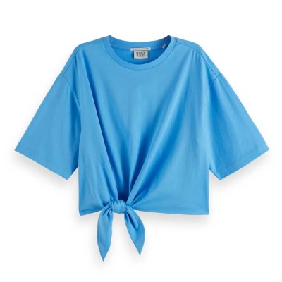 тениска,дамски,тениски,scotch,&,soda,u9a00657t,short,sleeve,t,shirt,aqua,blue,(blue)