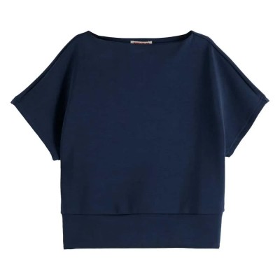 риза,с,къс,ръкав,дамски,блузи,scotch,&,soda,u9e00660t,short,sleeve,sweatshirt,midnight,blue,(blue)
