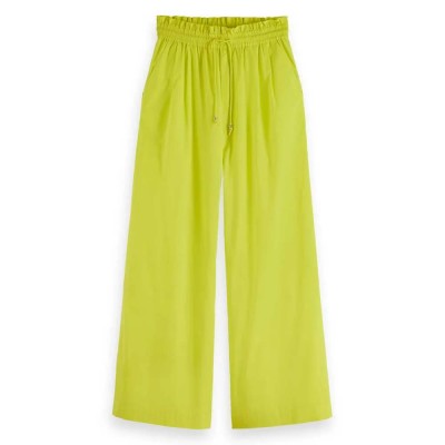 панталони,дамски,панталони,scotch,&,soda,voile,wide,leg,pull,on,high,waist,pants,yellow,(citrus,yellow)