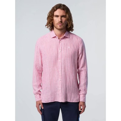 риза,с,дълъг,ръкав,мъжки,ризи,north,sails,664397,long,sleeve,shirt,white,red,(pink)