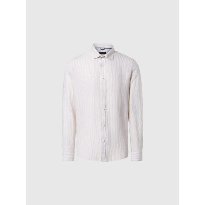 риза,с,дълъг,ръкав,мъжки,ризи,north,sails,664397,long,sleeve,shirt,white,beige,(white)