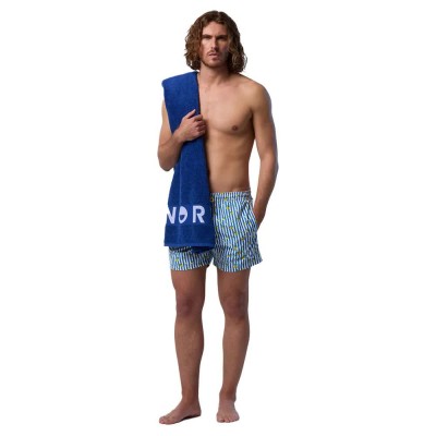 бански,гащета,мъжки,бански,костюми,north,sails,allover,volley,swimming,shorts,white,blue,stripes,lemon,(blue)